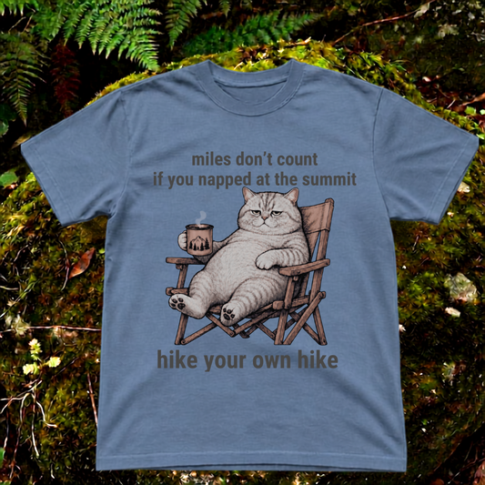 miles don't count if you nap at the summit. hike your own hike.
