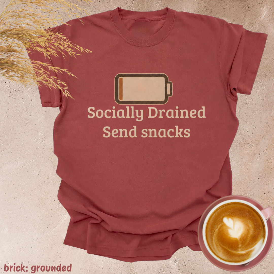 socially drained sends snacks.