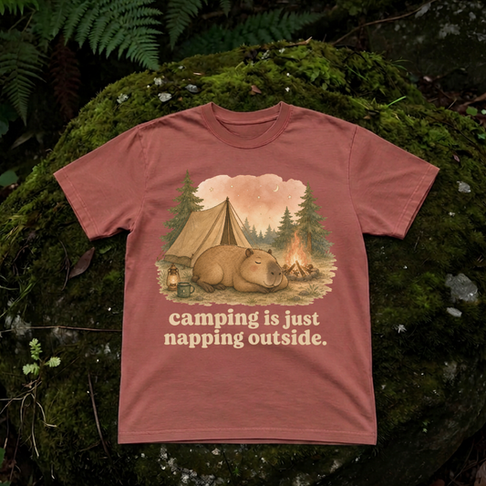 camping is just napping outside.