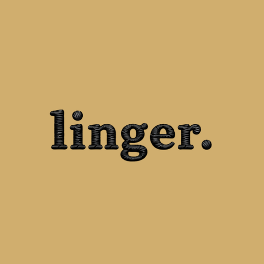 "linger" embroidery artwork, Soft Rebellion
