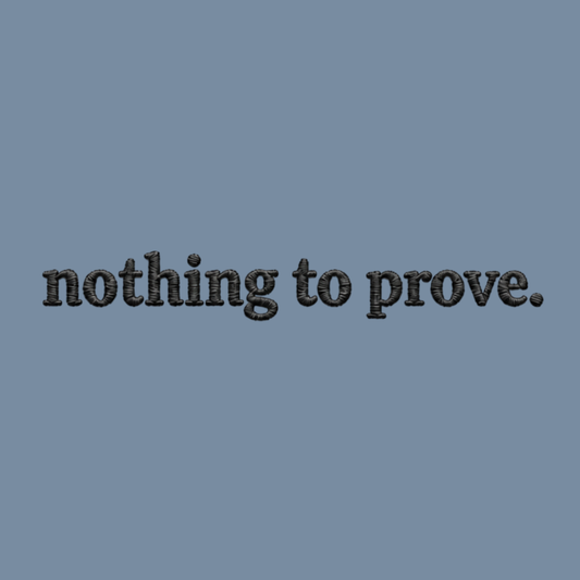 "nothing to prove" embroidery artwork, Soft Rebellion
