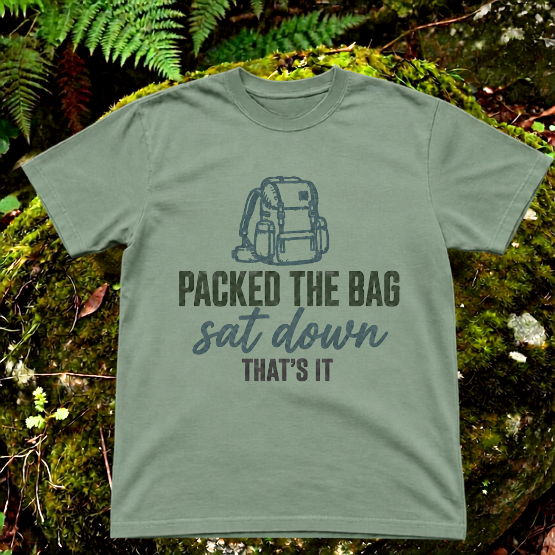 packed the bag, sat down. that's it.