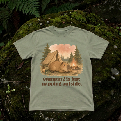 camping is just napping outside.