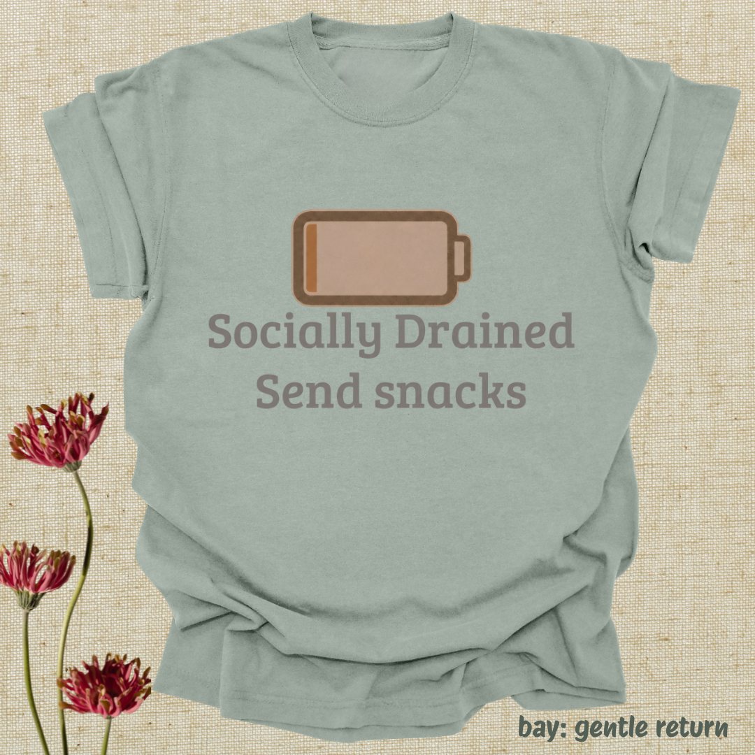 socially drained sends snacks.