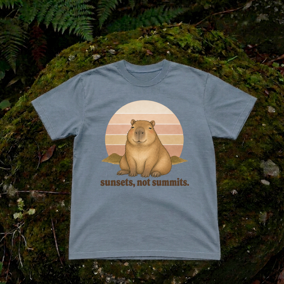 sunsets, not summits.