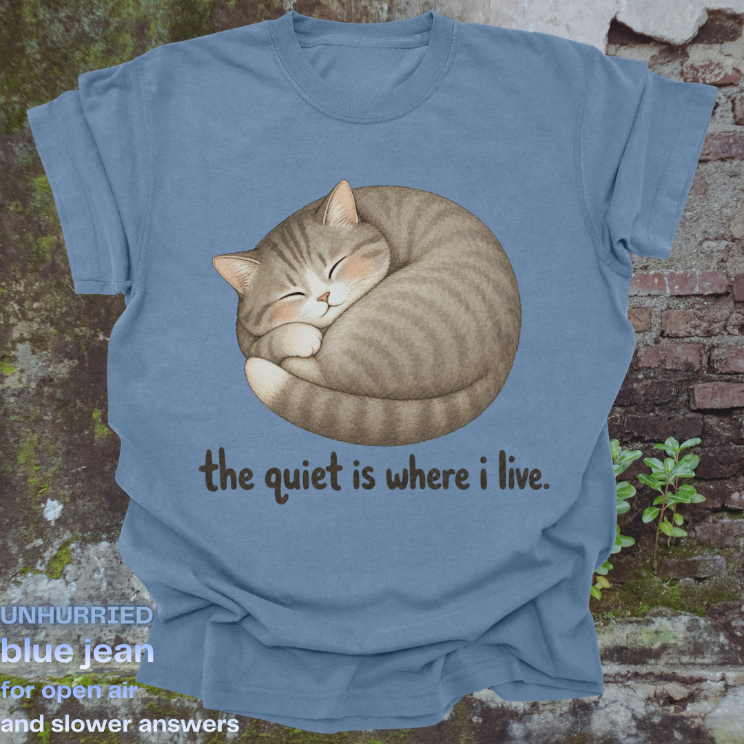 the quiet is where i live.