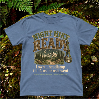night hike ready. i own a headlamp. that's as far as it went.