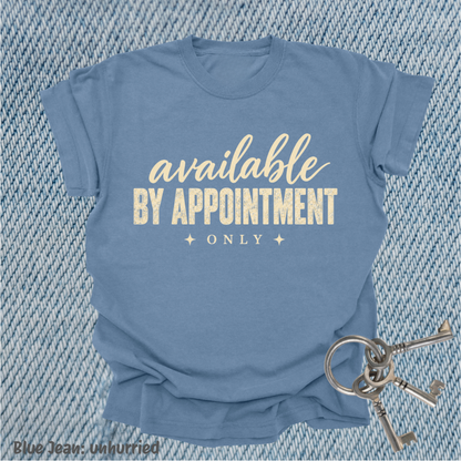 available by appointment only.