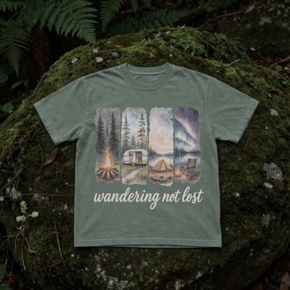 wandering, not lost.