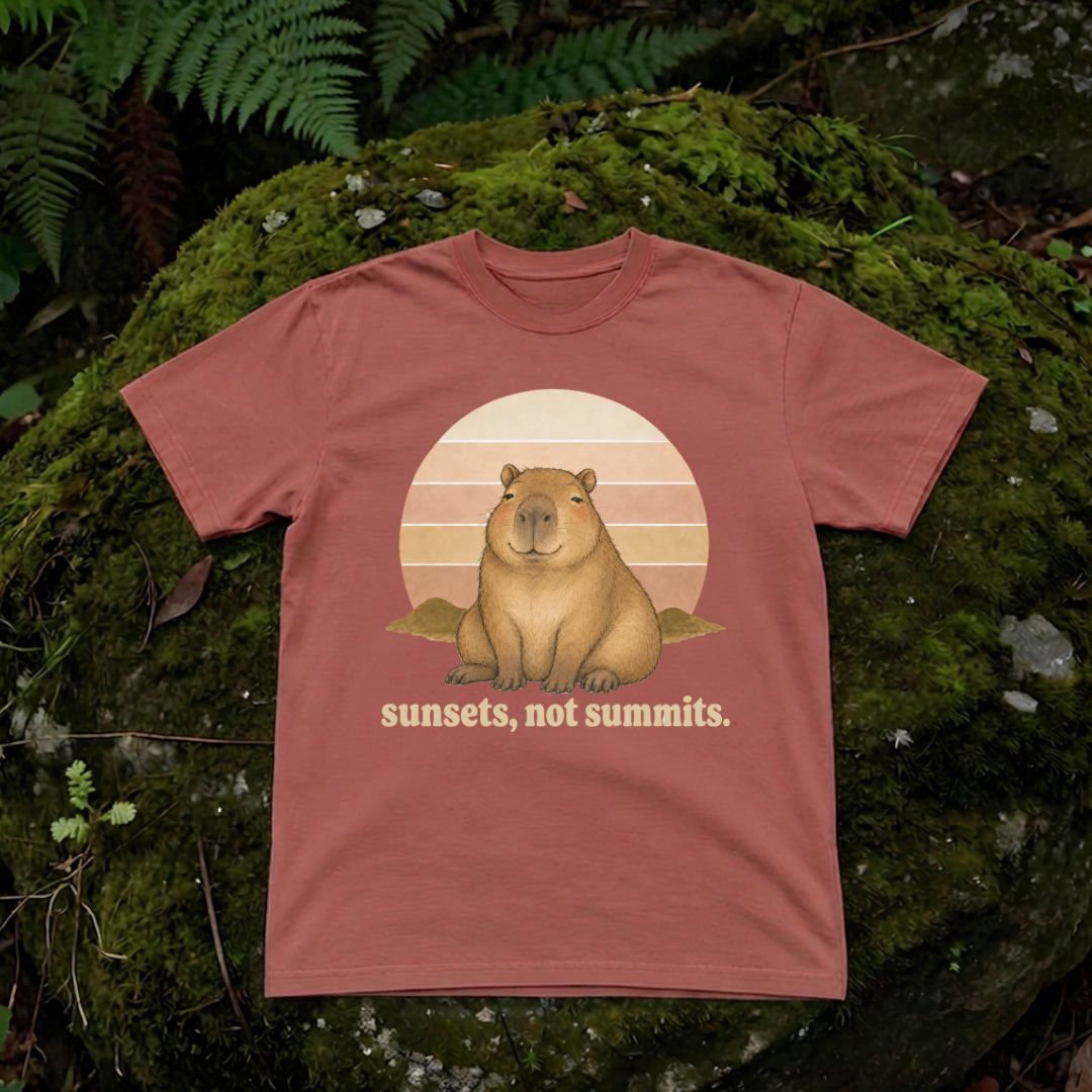 sunsets, not summits.