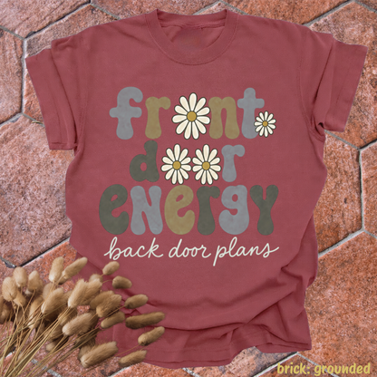 front door energy, back door plans.