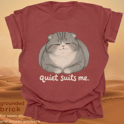 quiet suits me.