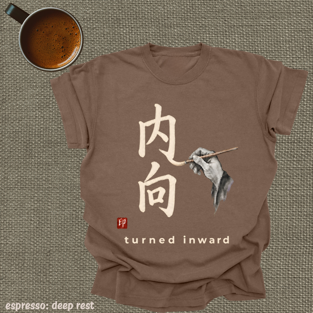 turned inward.