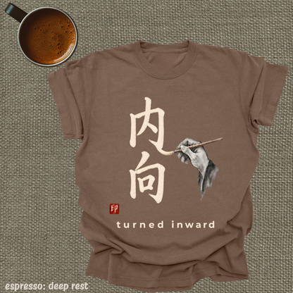 turned inward.