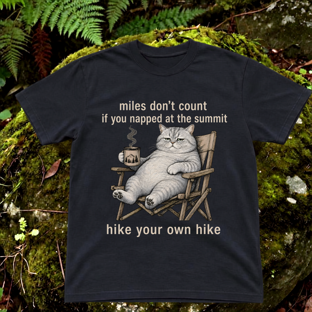 miles don't count if you nap at the summit. hike your own hike.
