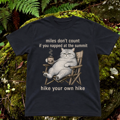 miles don't count if you nap at the summit. hike your own hike.