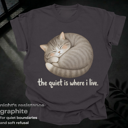 the quiet is where i live.