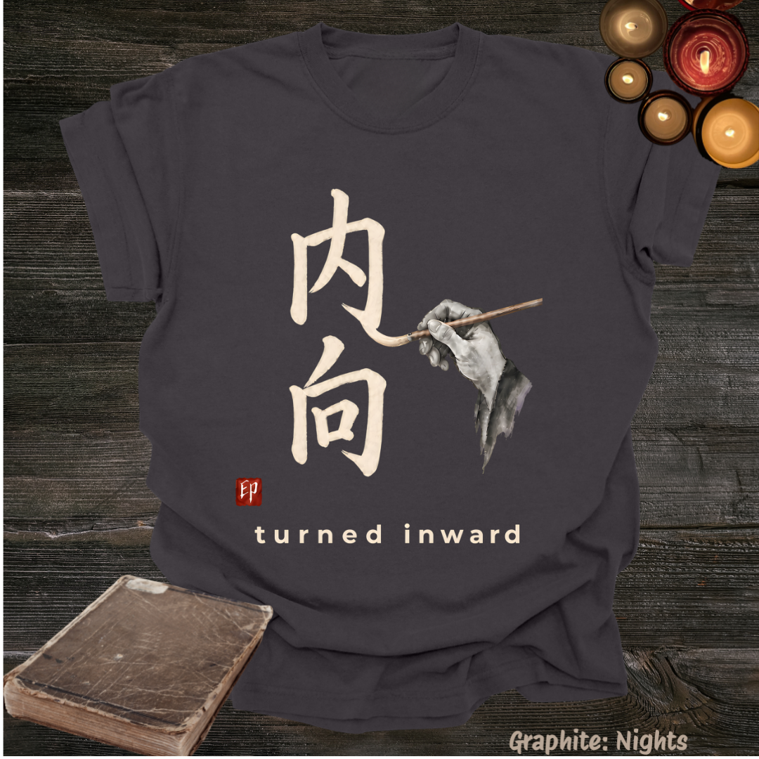 turned inward.