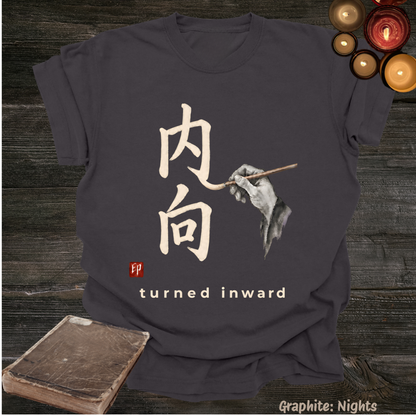 turned inward.