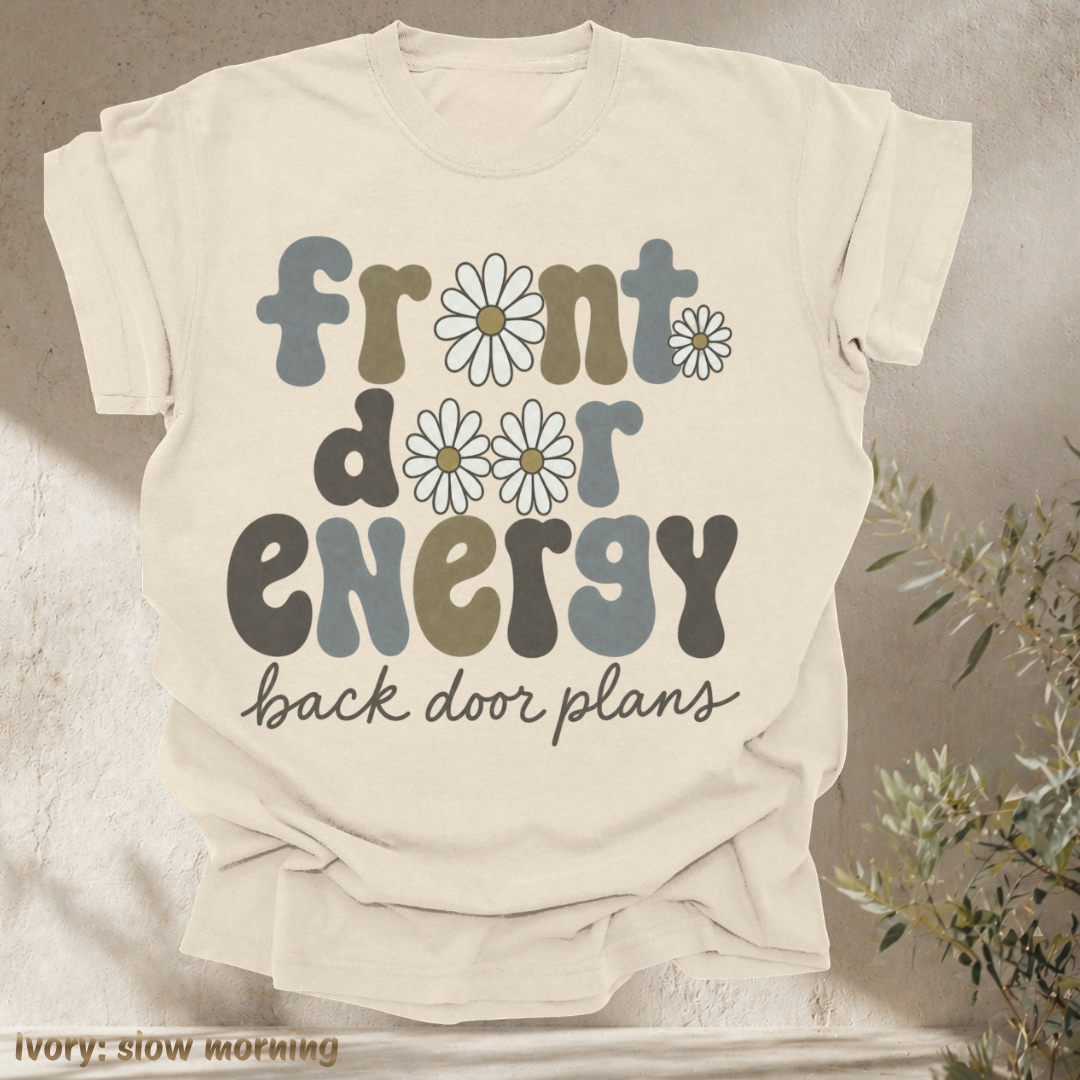 front door energy, back door plans.