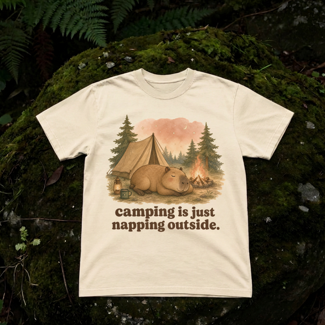 camping is just napping outside.
