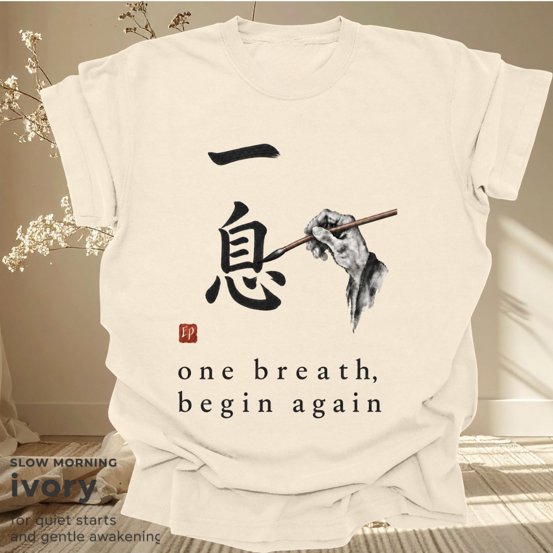 one breath, begin again.