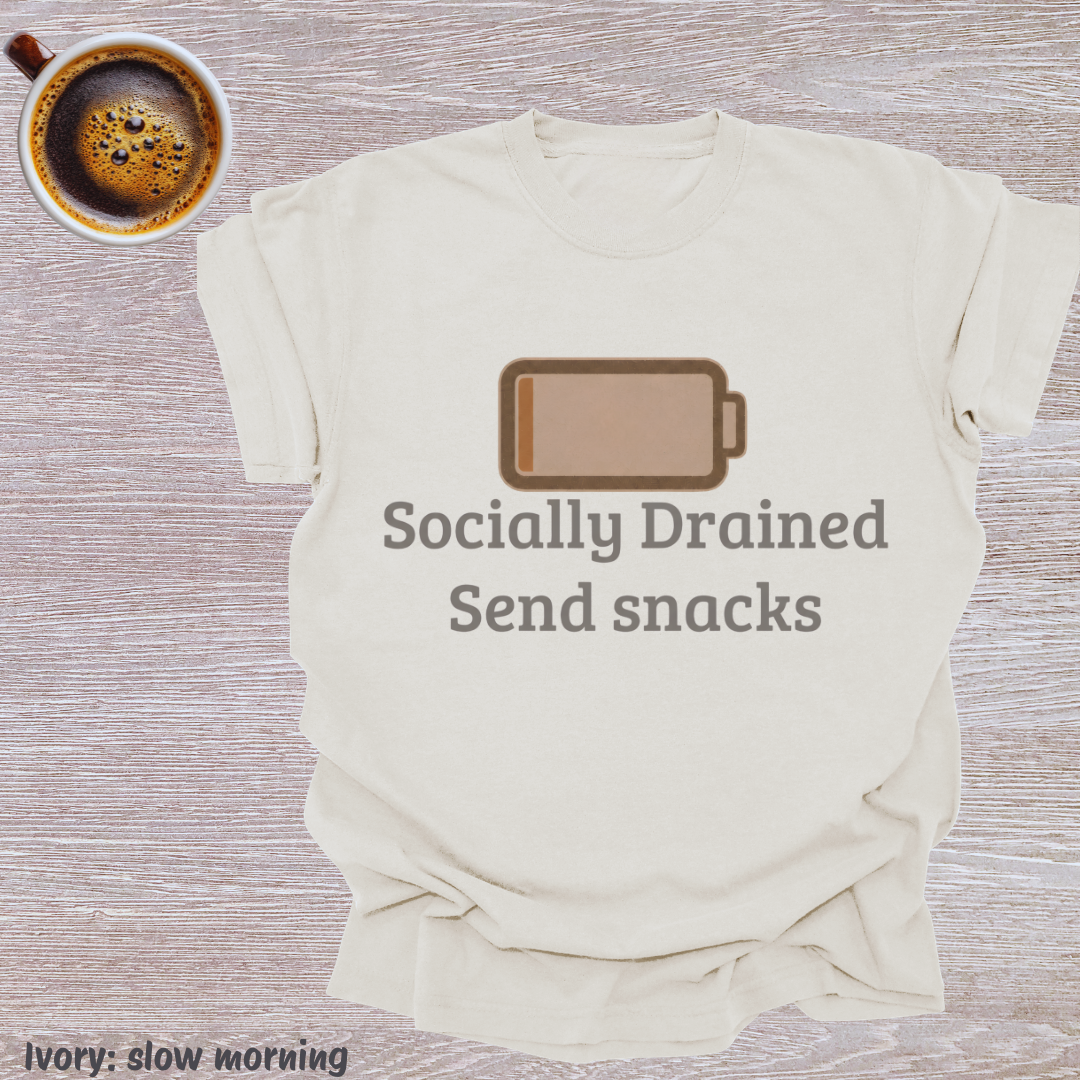 socially drained sends snacks.