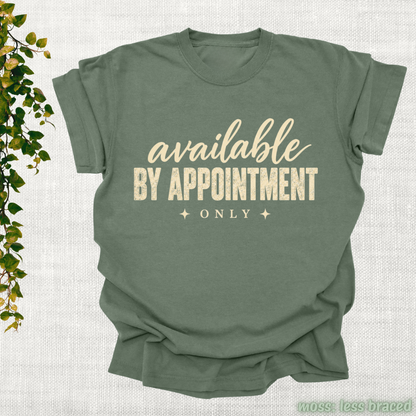 available by appointment only.