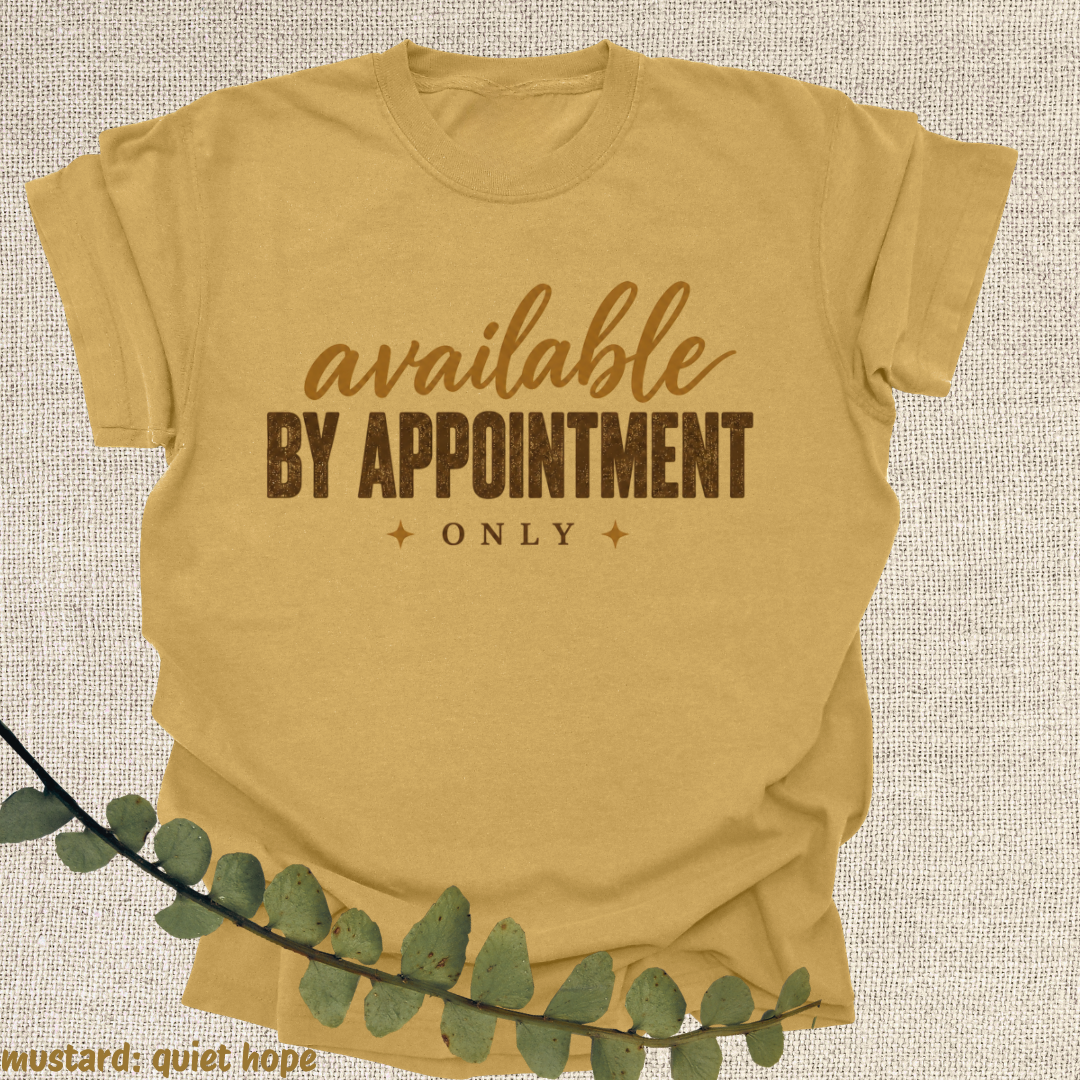 available by appointment only.