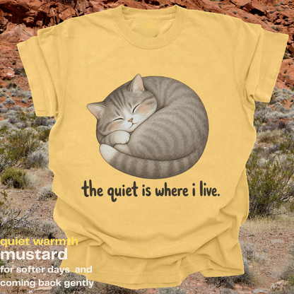 the quiet is where i live.