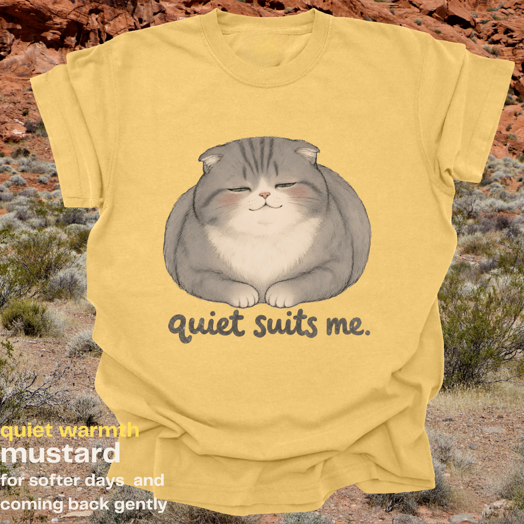 quiet suits me.