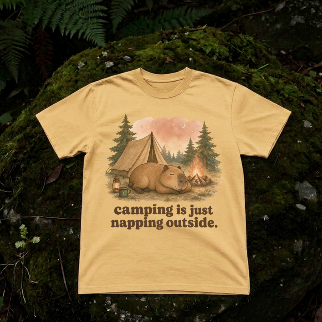camping is just napping outside.