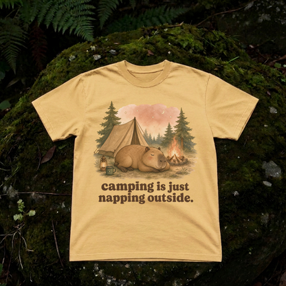 camping is just napping outside.