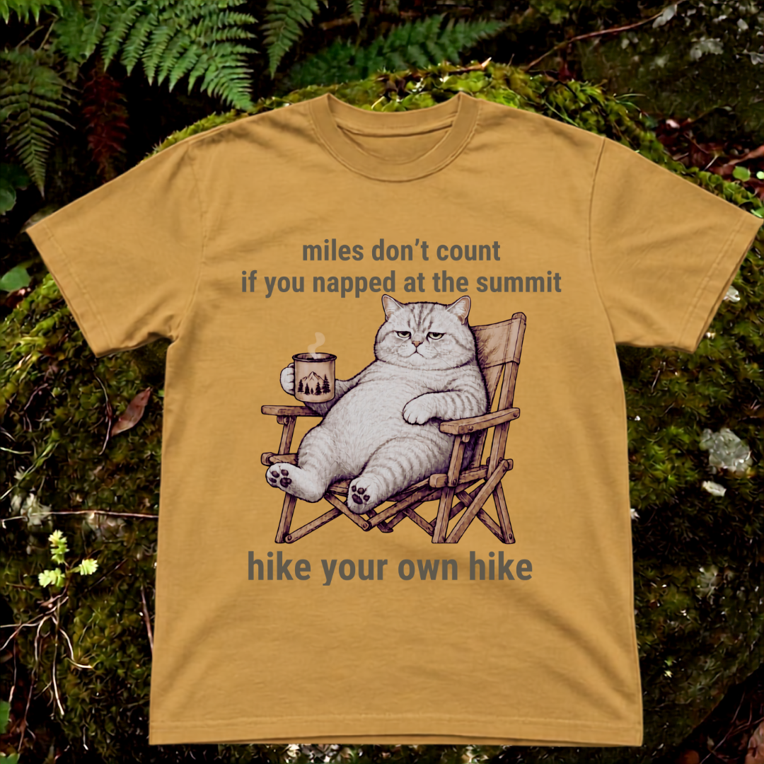 miles don't count if you nap at the summit. hike your own hike.