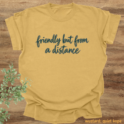friendly but from a distance.