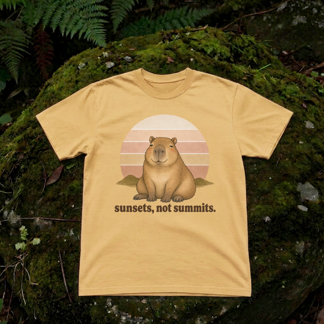 sunsets, not summits.
