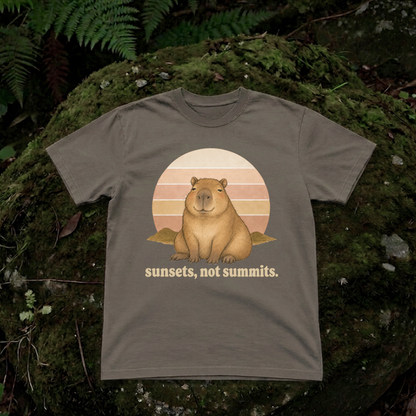 sunsets, not summits.