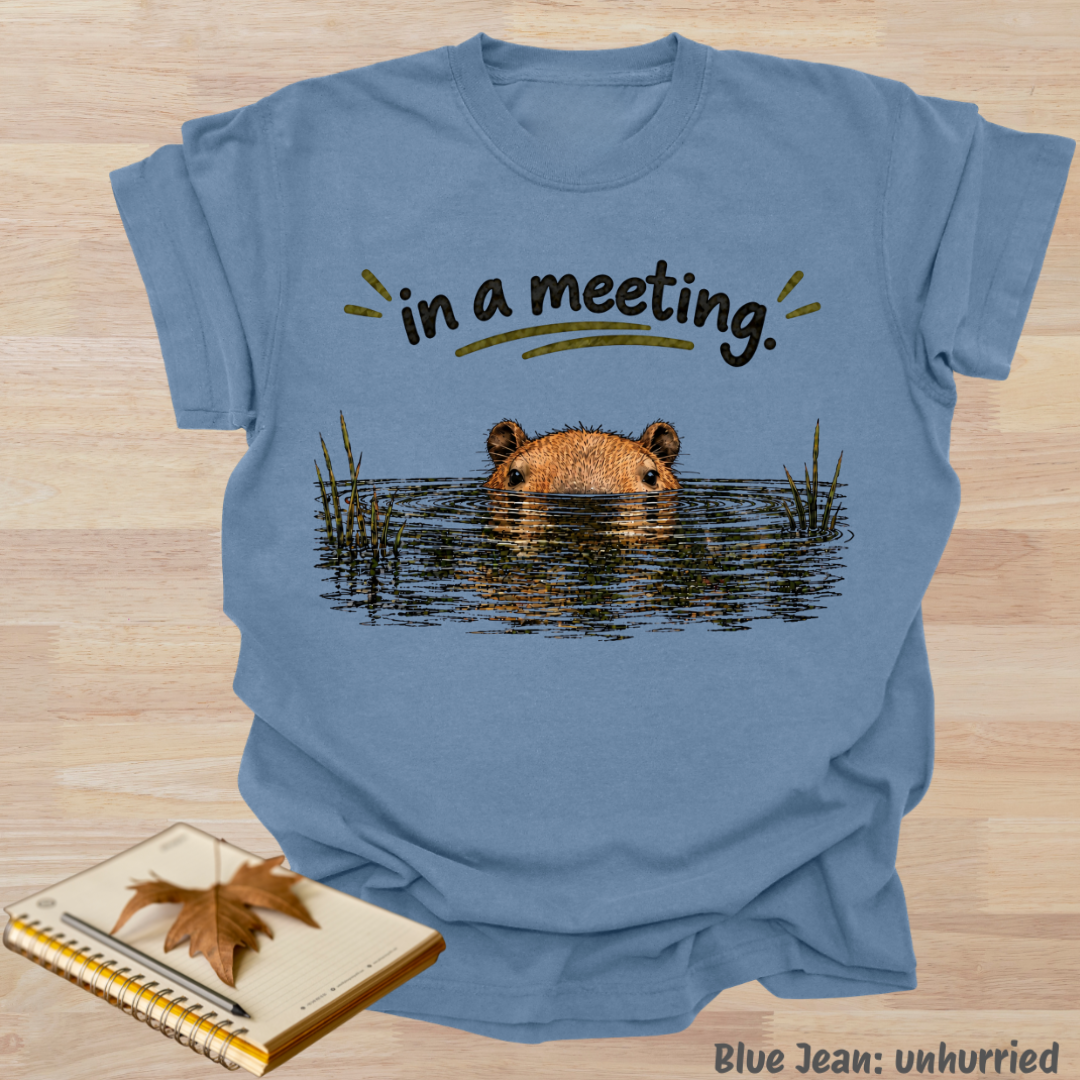 in a meeting