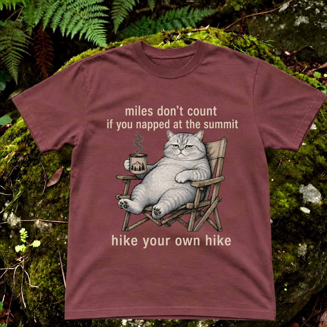 miles don't count if you nap at the summit. hike your own hike.