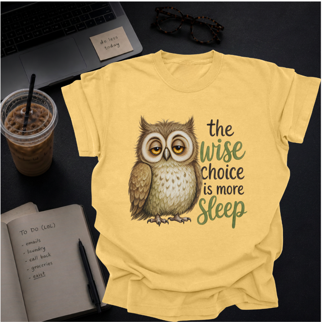 the wise choice is more sleep.