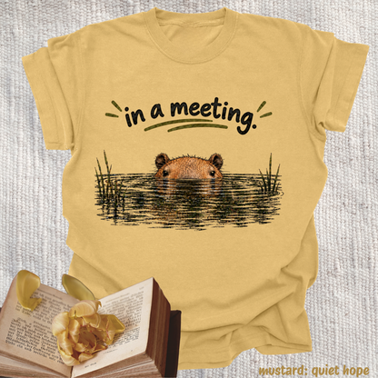 in a meeting