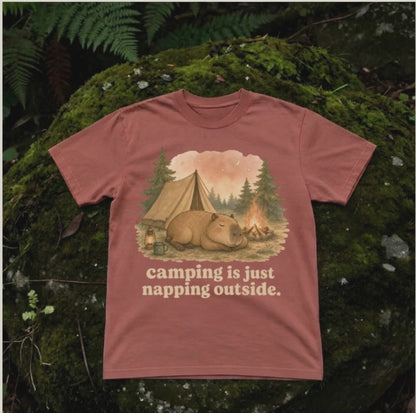 camping is just napping outside.