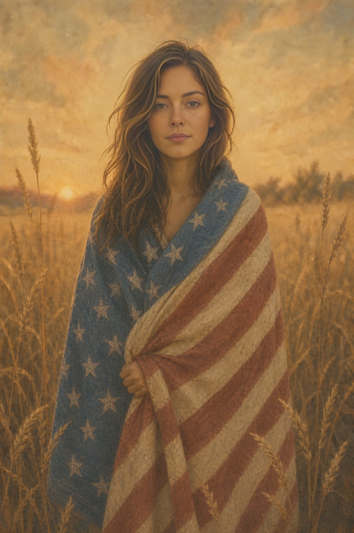 worn soft personalized flag portrait tee morph video, Soft Rebellion